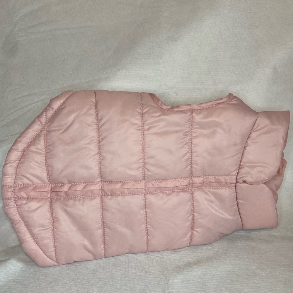 Dog Pink Puffy Vest Size M  Play On! Brand Hook/Loop Closure